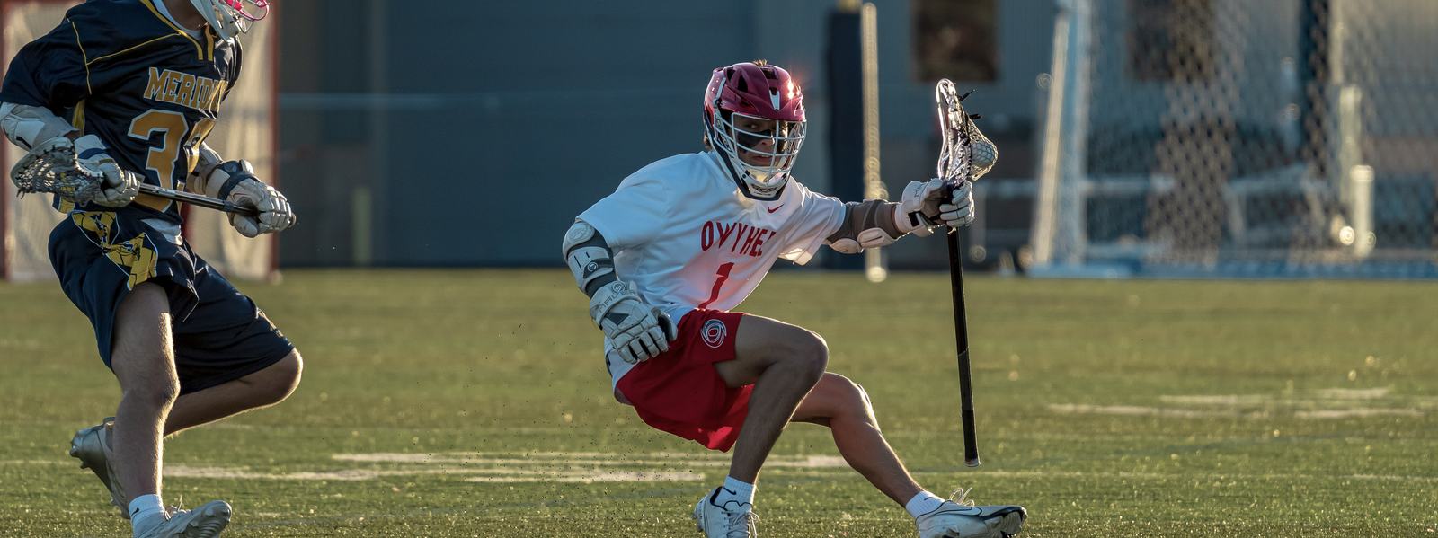 Owyhee vs Meridian — lacrosse game action